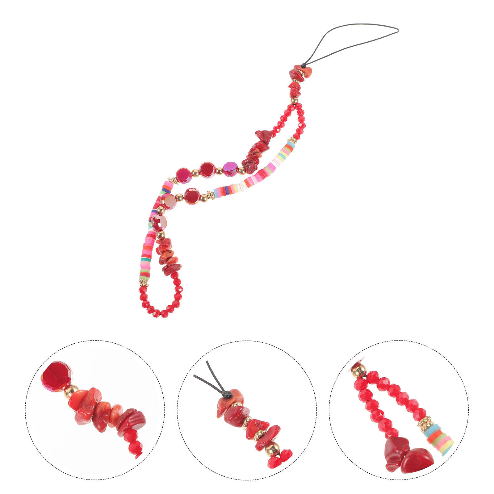 Phone Accessories For Teen Girls - Chaîne de téléphone perlée, breloque, bracelet