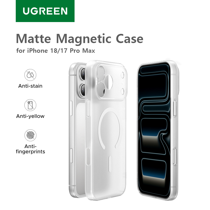 Yellow Phone Accessories - Coque magnétique UGREEN anti-jaunissement pour iPhone