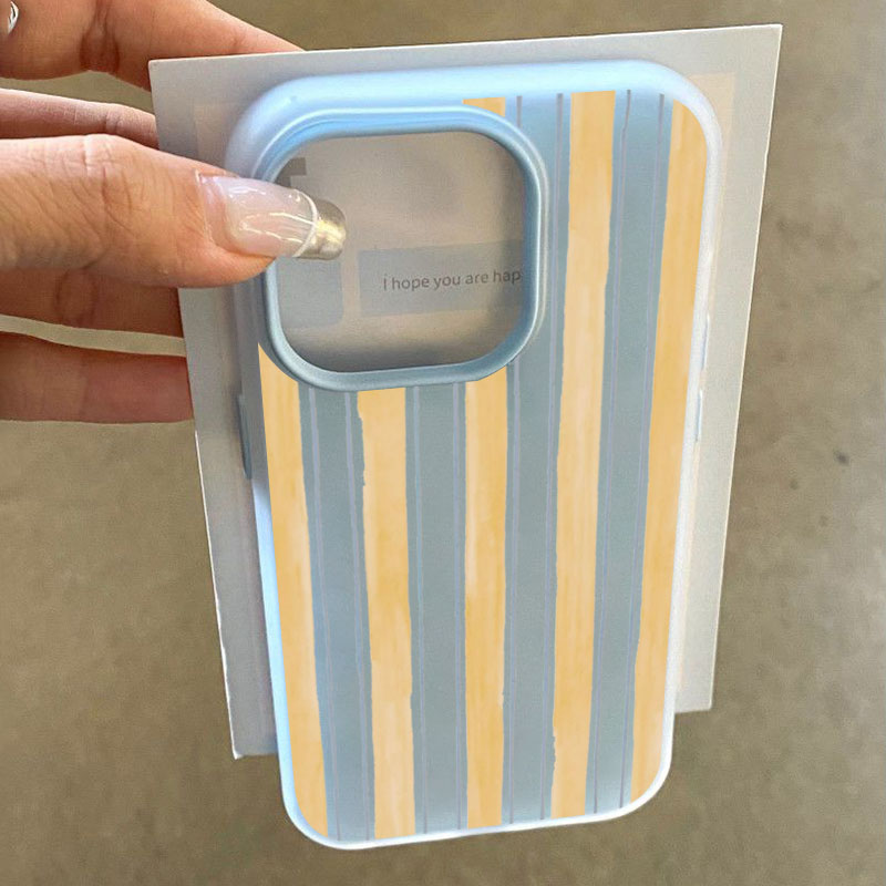 Yellow Phone Accessories - Coque de téléphone élégante à rayures