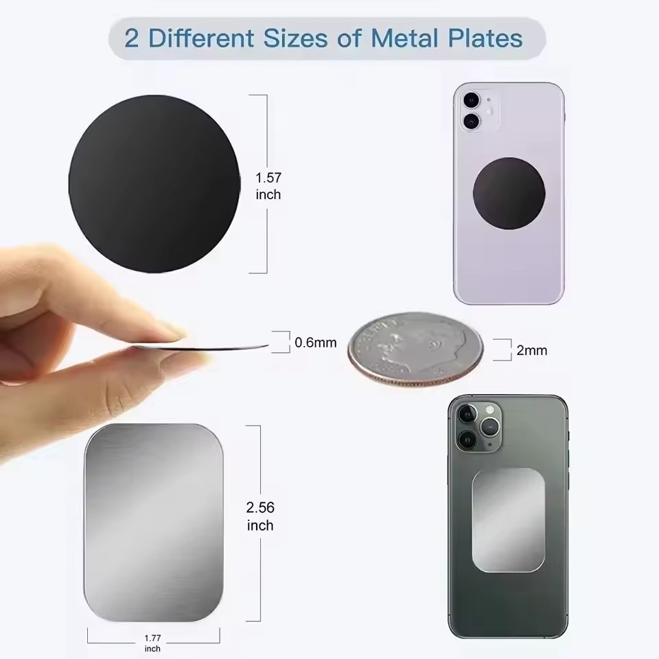 5/10 pièces Plaques Métallique - Phone Accessories Holder Car avis et prix