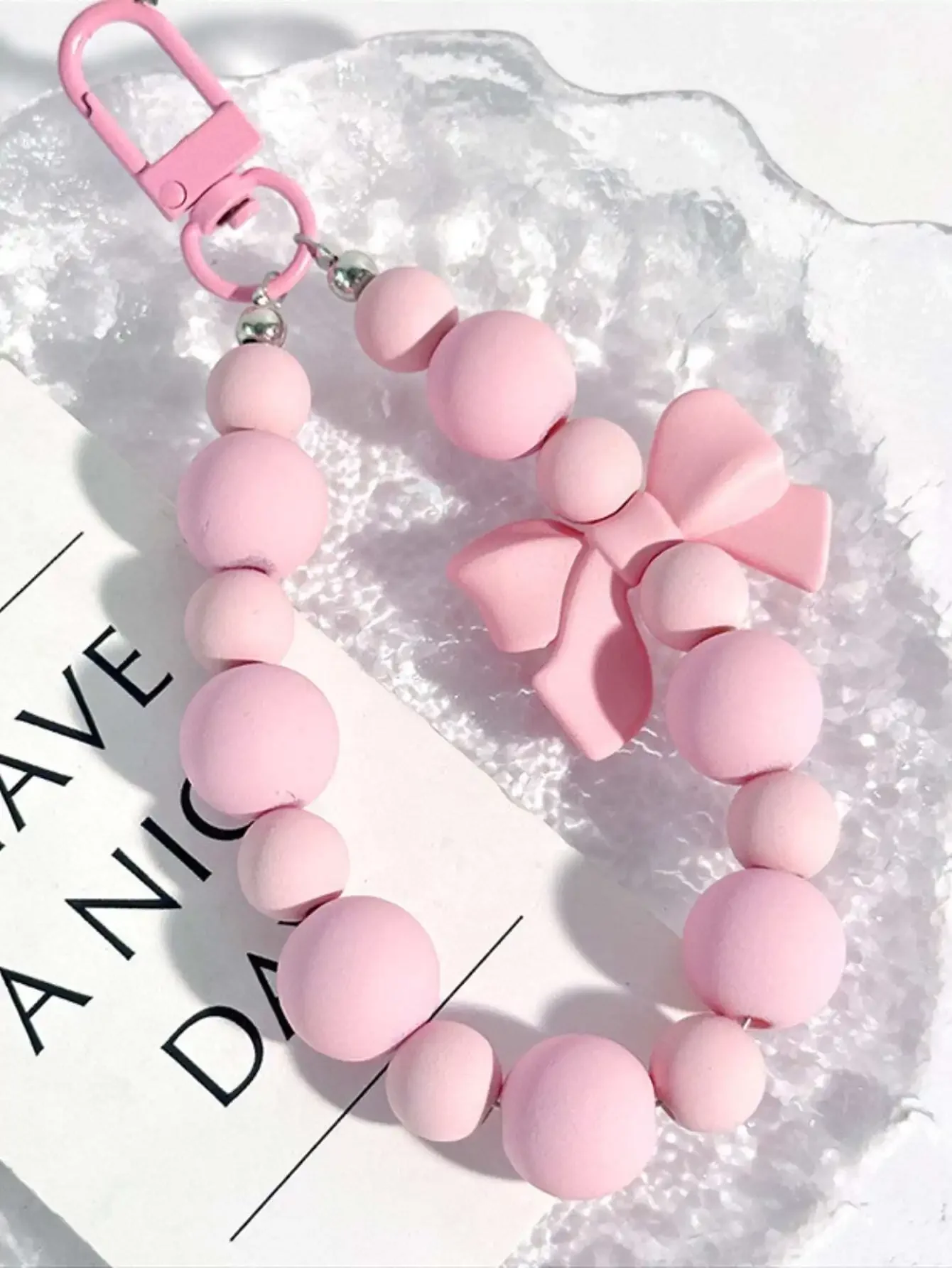 1 pièce Porte-clés rose avec n - Phone Accessories For Teen Girls avis et prix