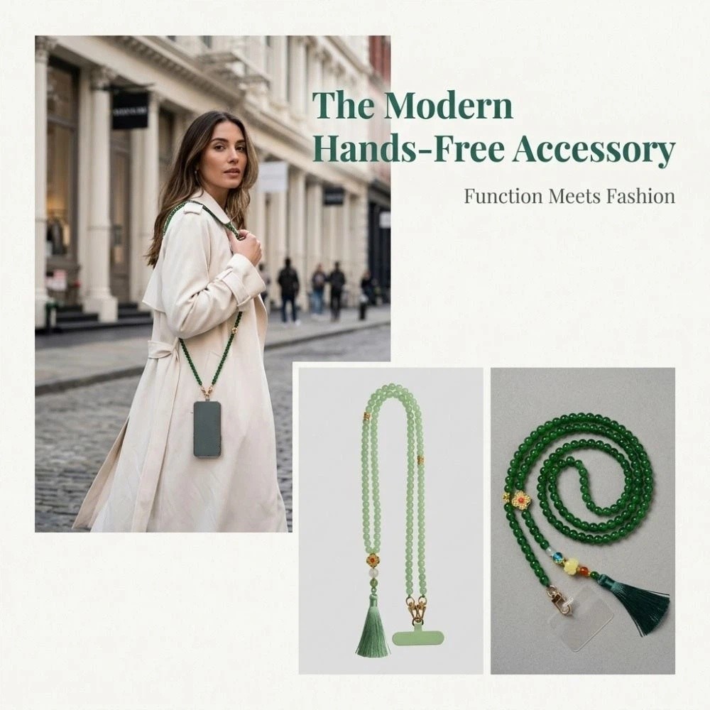 Chaîne de téléphone perlée sty - Phone Accessories Hanger avis et prix
